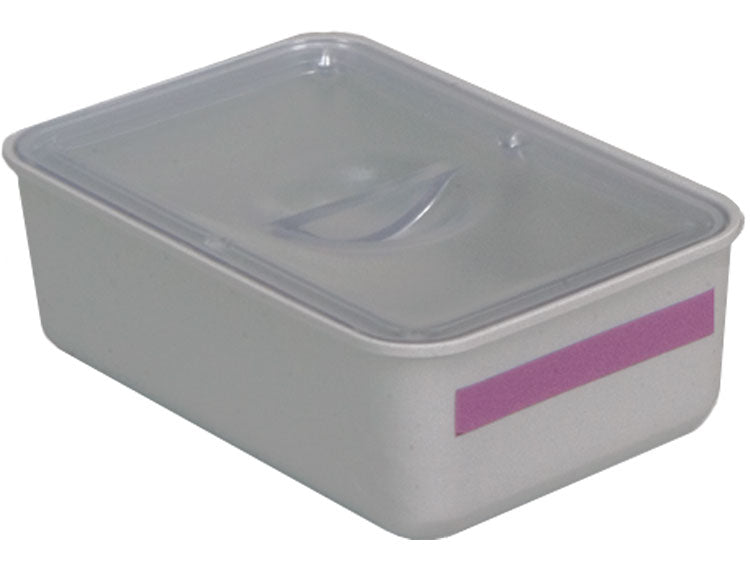 Zirc Dental 20Z472 Microban Tub Cup & Cover Double Grey/Clear Zirc Dental 20Z472 Microban Tub Cup & Cover Double Grey/Clear